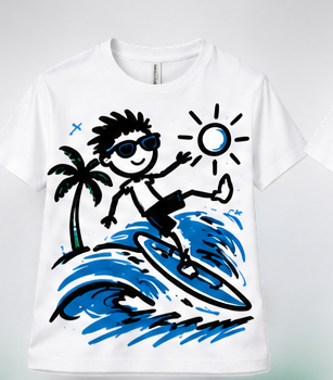 Stickteez Boys Surfing Tee mockup