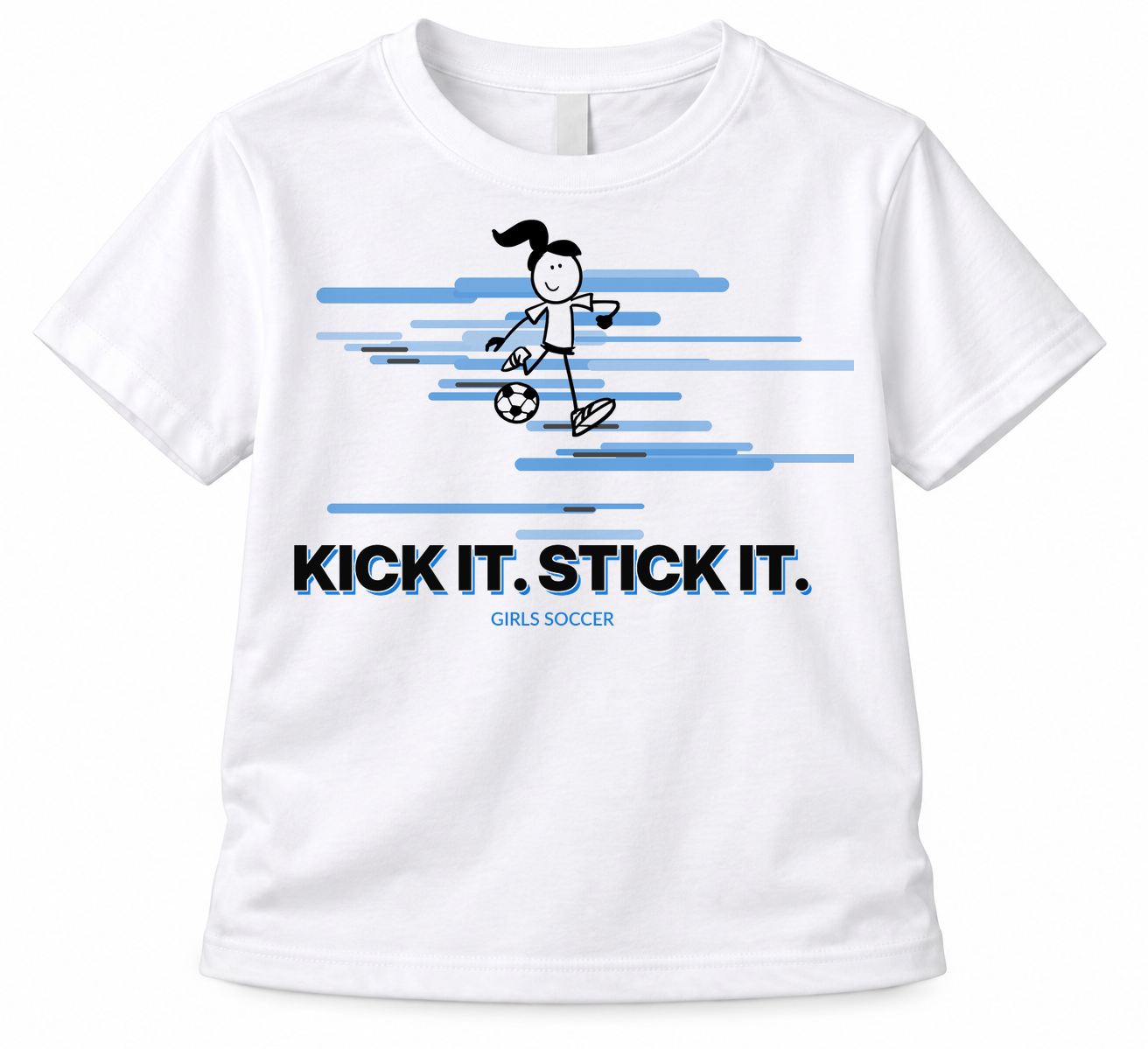 Stickteez girls soccer T-shirt mockup