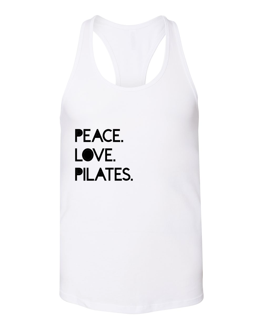 Peace Love Pilates Racerback Cropped Tank