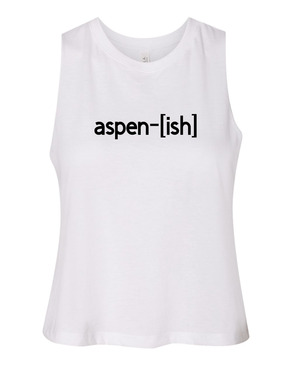 aspen-ish Racerback Cropped Tank