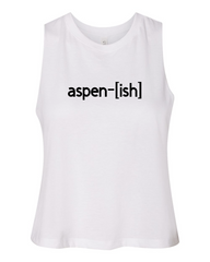 aspen-ish Racerback Cropped Tank