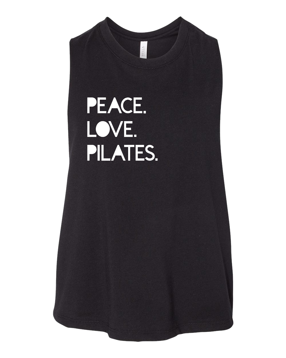 Peace Love Pilates Racerback Cropped Tank