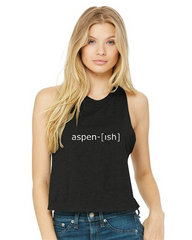 aspen-ish Racerback Cropped Tank