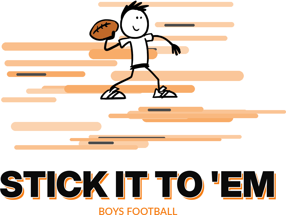 Stickteez boys football full front graphic