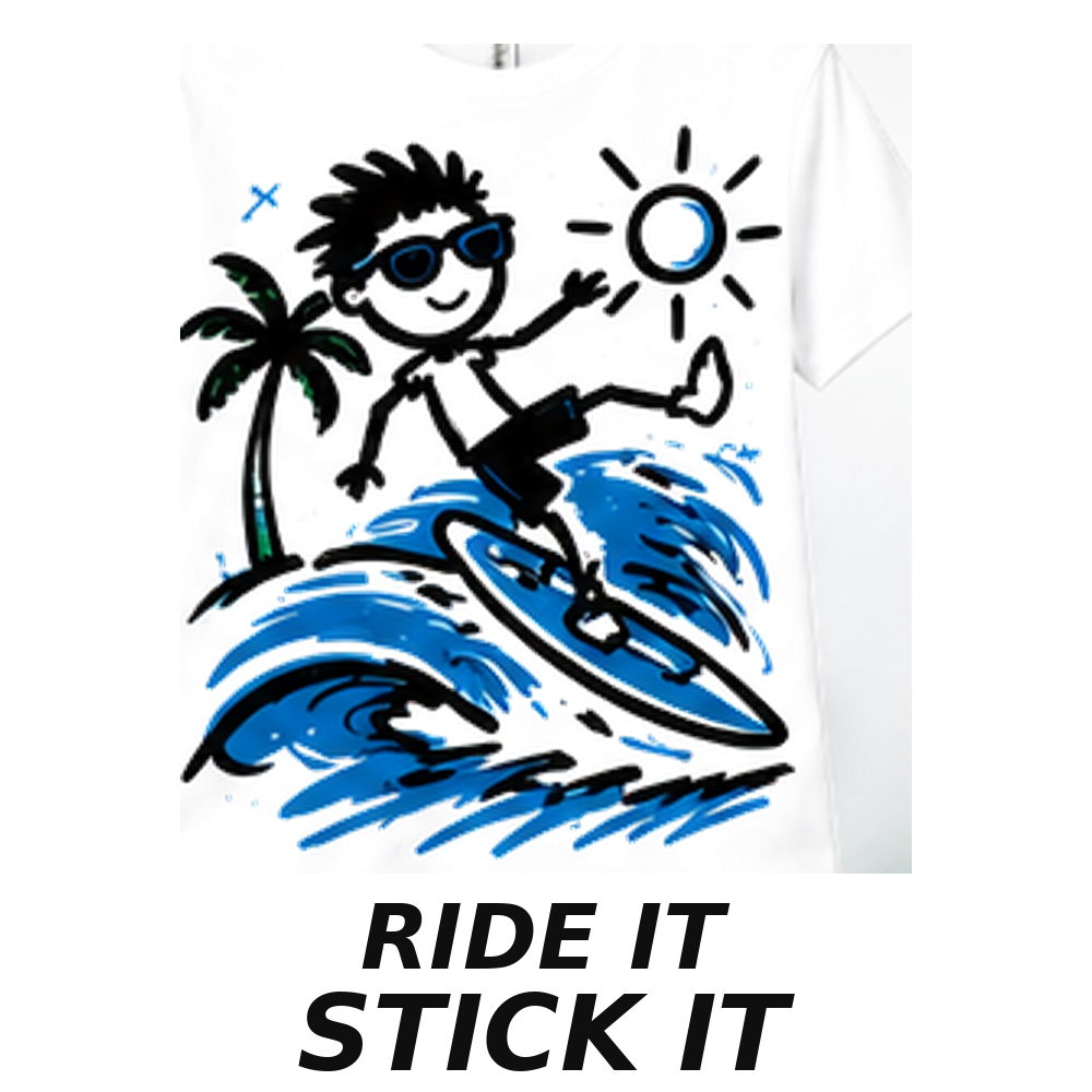 Stickteez Boys Surfing graphic