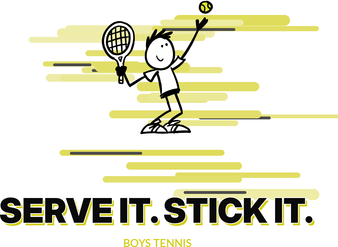 Stickteez boys tennis full front graphic