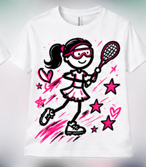 Stickteez Girls Lacrosse Tee mockup