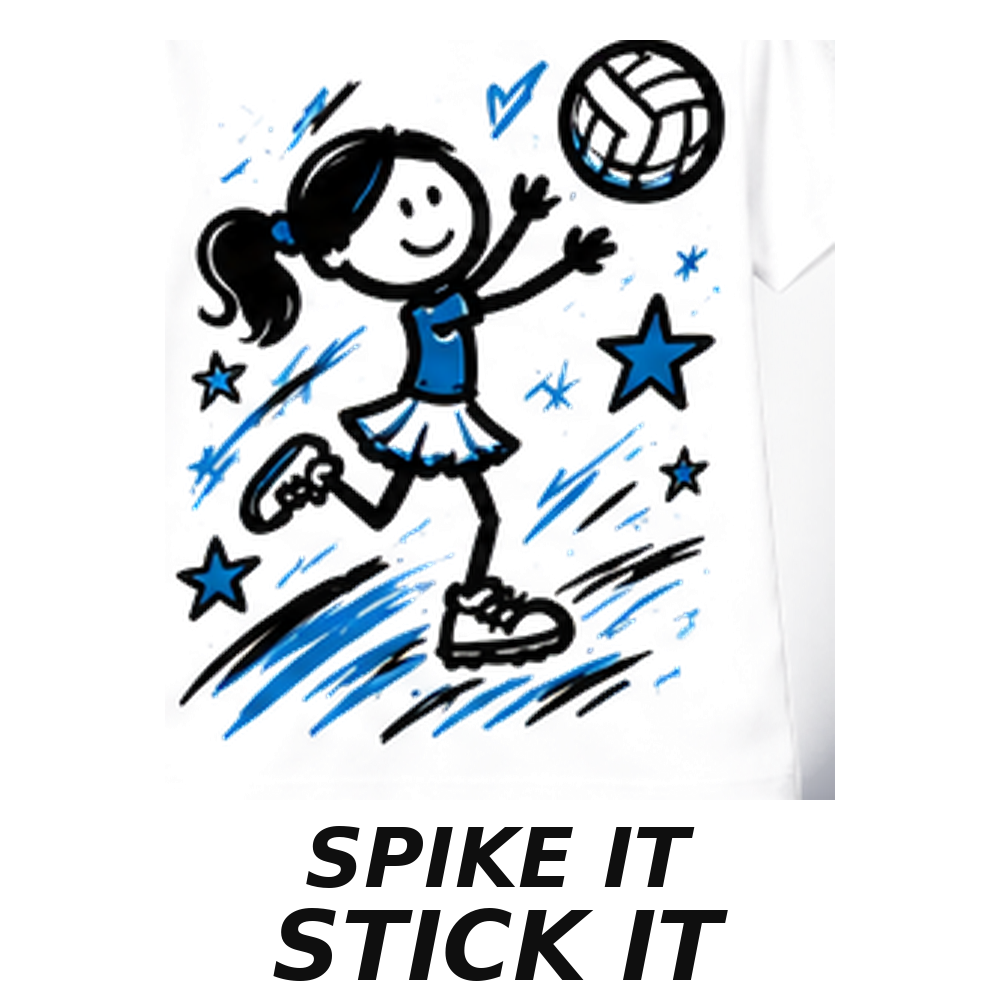 Stickteez Girls Volleyball graphic